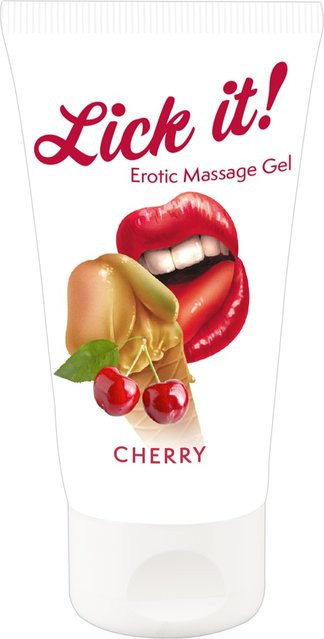 Lick it! Erotic Massage Gel Cherry mit Kirsch-Aroma - Bild 1