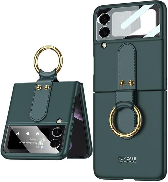 BAPPSUS Magnetische All-Inclusive Schutzhülle für Samsung Galaxy Z Flip 3 4 5G in Grün - Bild 1