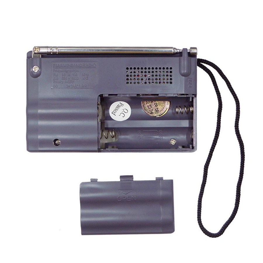 INDIN BC-R21 AM/FM Dualband-Radioempfänger tragbarer Player mit integriertem Lautsprecher und 3,5-mm-Klinkenstecker in Silber Grau - Bild 6