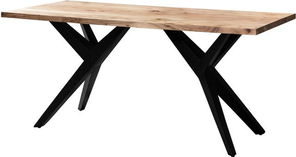 Esstisch aus Akazie Massivholz in Braun im Loft-Stil, B/H/T: 200 x 76 x 100 cm