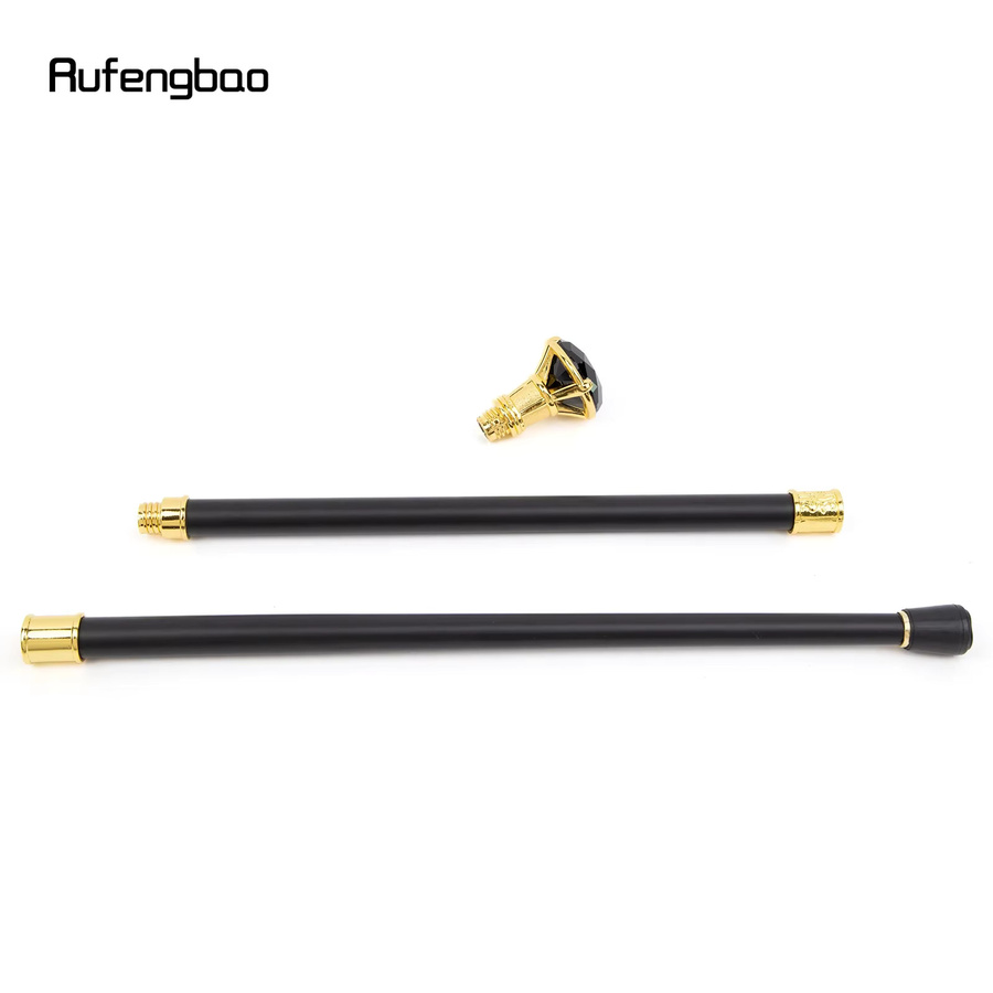 Rufengbao Schwarzer Diamant-Goldener Gehstock, Schwarz, Kunststoff - Bild 2
