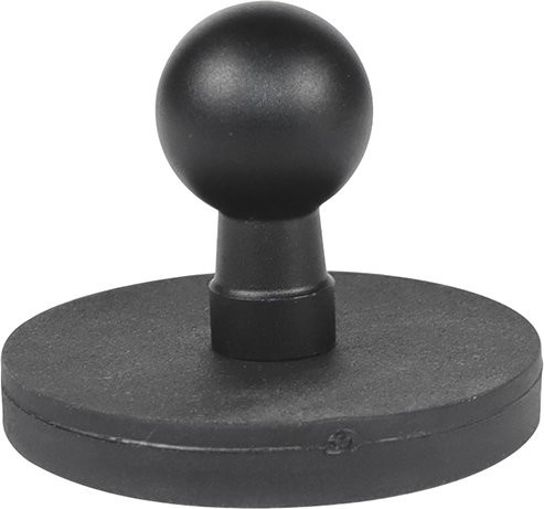 Magnetische Kamerahalterung mit 17mm Kugelkopfadapter und 1/4 Zoll Schraube für GoPro und Actioncams, Schwarz - Bild 1