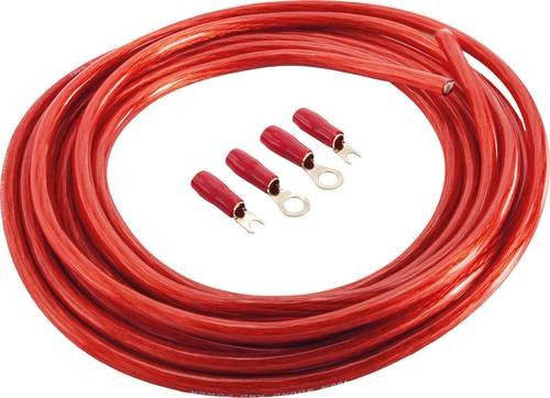 Sinuslive Car HiFi Stromkabel-Set 16mm² vergoldet in Gold und Rot - Bild 1
