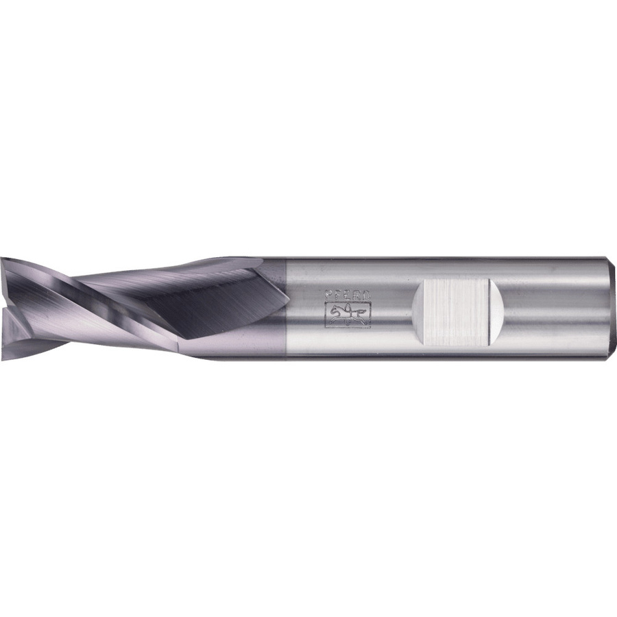 PFERD Universal Line VHM Eckfräser lang 2 Schneiden Ø 16 mm TiAlN Beschichtung Farbe Silber - Bild 1