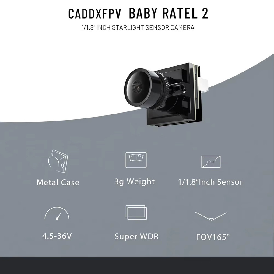 Caddx Baby Ratel 2 FPV Analogkamera, black - Bild 4