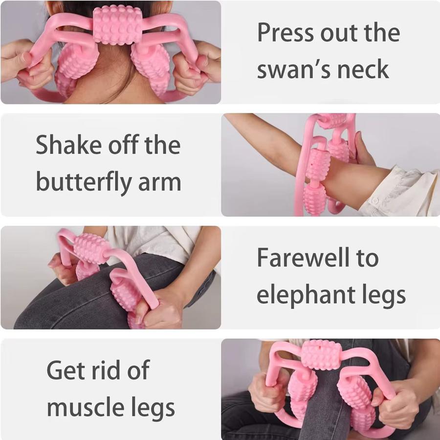FITPERT Muskelmassagerolle für Deep Tissue, manueller Schaumstoff-Massageroller, Unisex - Bild 5