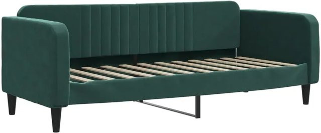 vidaXL Tagesbett in Dunkelgrün aus Samt, B/T: 80 x 200 cm - Bild 1