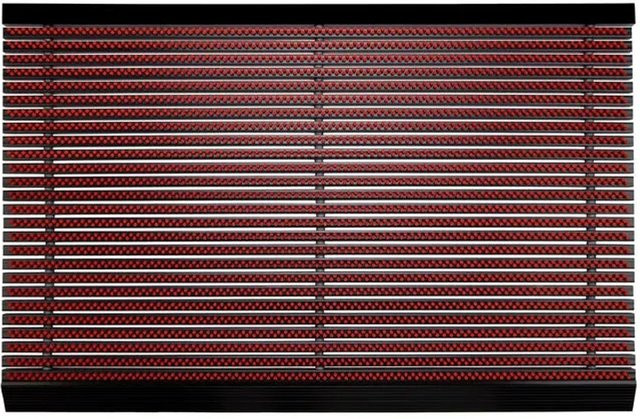 casa pura Power Brush Fußmatte Rot B: 40 cm, T: 60 cm, H: 2,3 cm - Bild 1