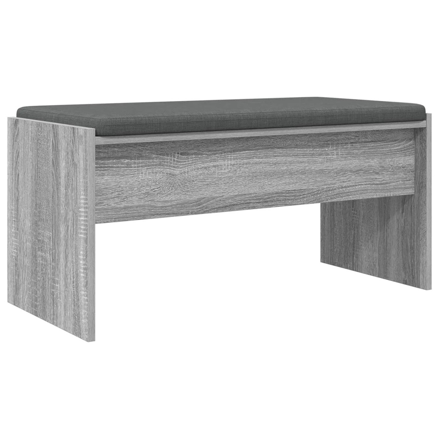 vidaXL Flurbank mit Kissen in Grau Sonoma, modern, B/T/H: 83 x 38 x 40 cm - Bild 2