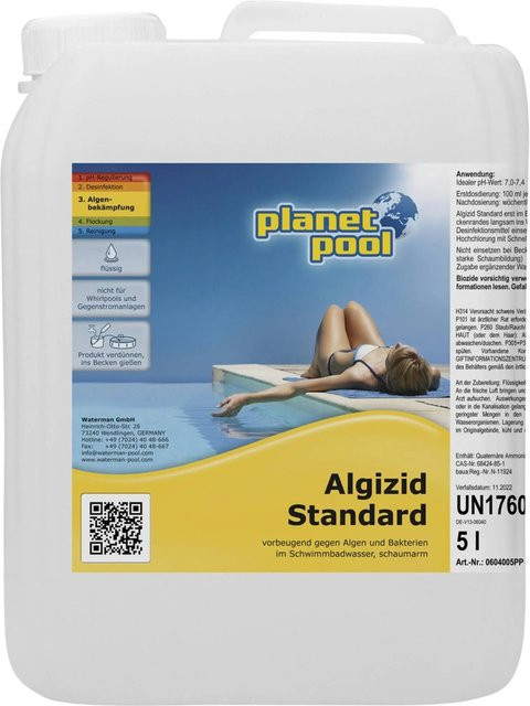 Planet Pool Algizid Standard flüssiges Algenprävention 5 l - Bild 1