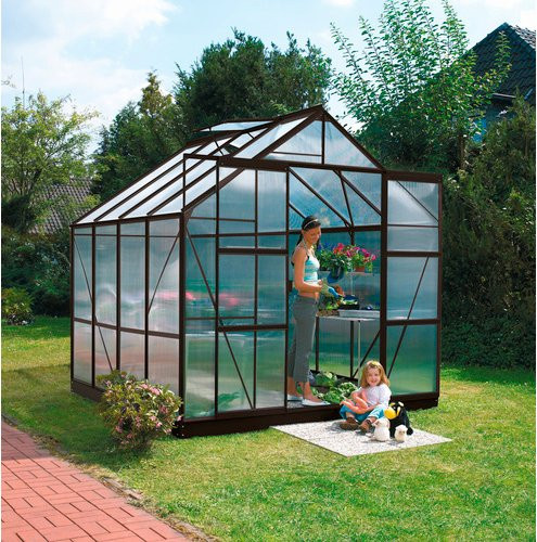 VITAVIA Gewächshaus Mars Plus 6700 aus Aluminium in Grau, B/H/T: 195 x 209,5 x 131 cm - Bild 1