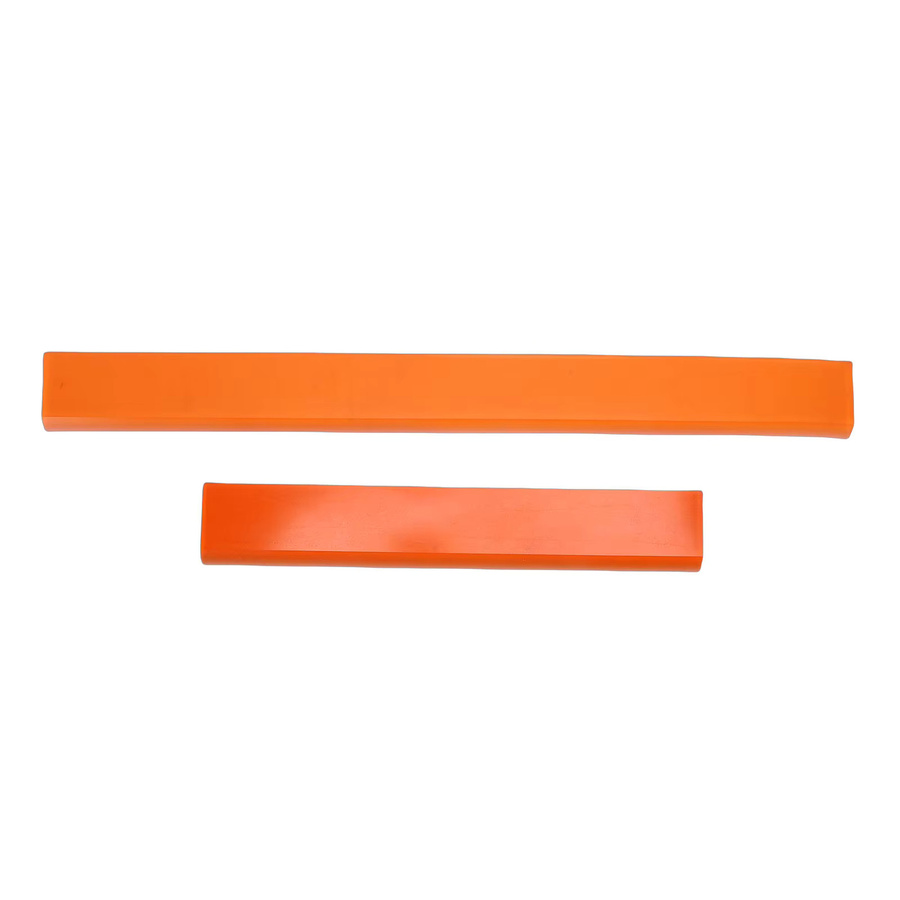 Qiilu Spachtel Set 2 Stück, bogenförmig und biegbar, hochelastisch, orange, Länge: 30 cm und 50 cm - Bild 1