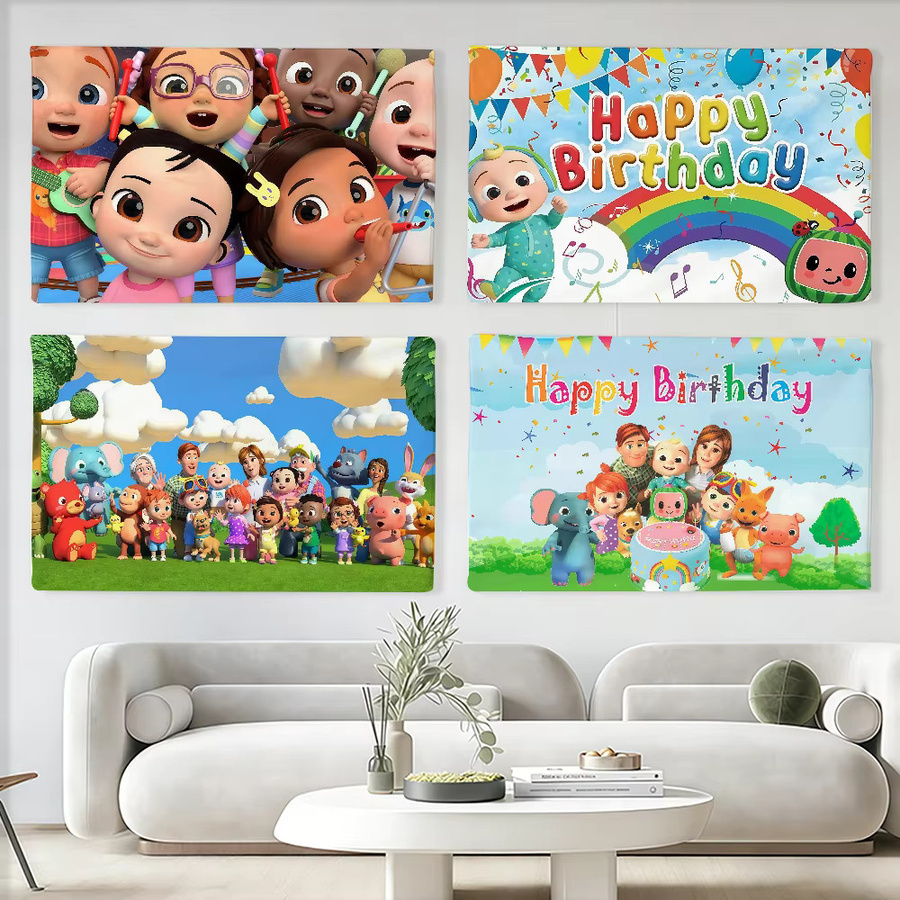 CoComelon Banner Flagge für Kinder als Wanddeko in Multicolour, B/H: 60 x 40 cm - Bild 2
