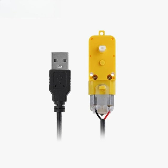 Bambu Lab Ersatzteil TT Getriebemotor DC 5V 59RPM Einzelwelle LA001 in Gelb für 3D-Drucker - Bild 1