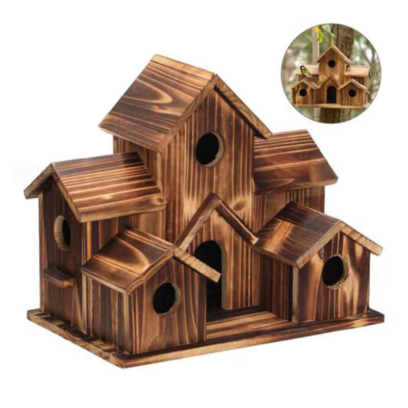 Vogelhaus für den Garten mit 5 Nistkammern in Blau für Bluebirds und Finke - Bild 2