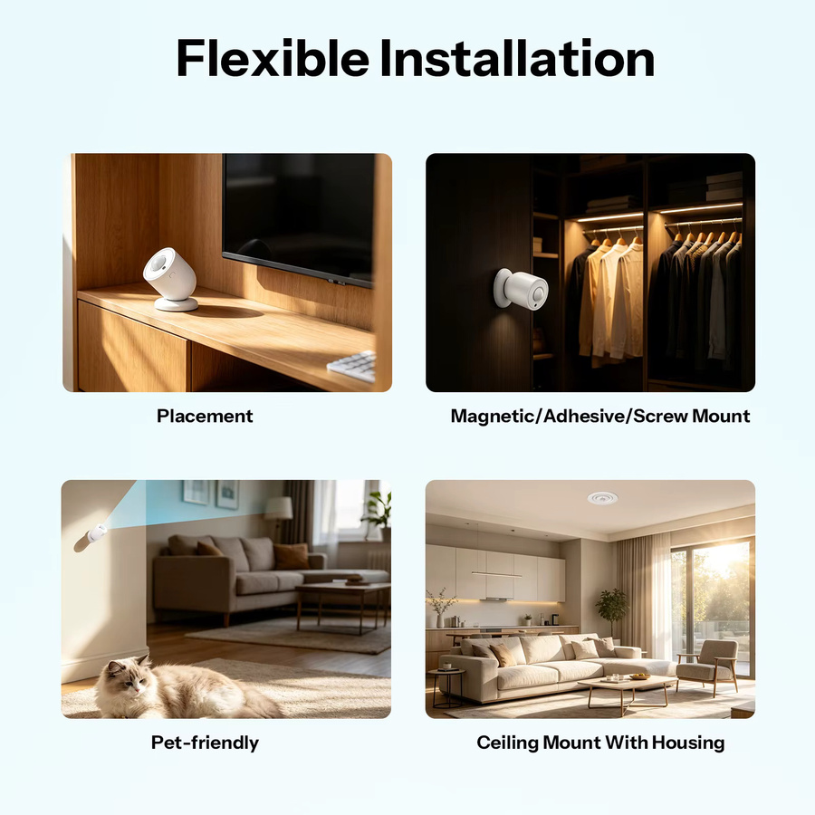 SONOFF SenseGuard Motion Gen2 Zigbee Bewegungssensor mit PIR Bewegungserkennung und einstellbarer Cooldown-Funktion, Weiß - Bild 5