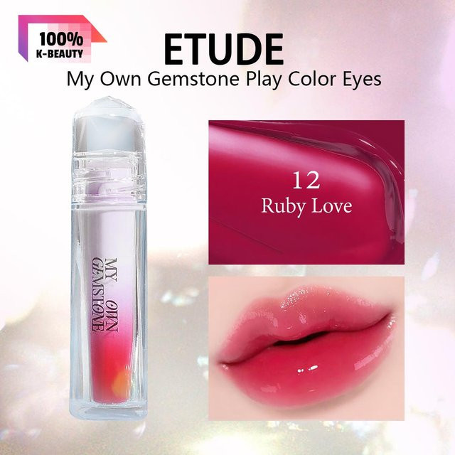 ETUDE My Own Gemstone Over Glowy Tint, 12 Ruby Love red, Glänzend - Bild 1