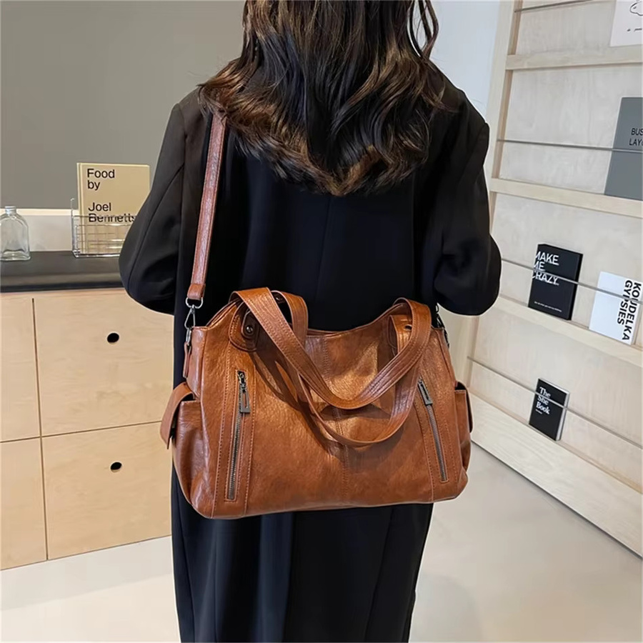 VANDERWAH Schultertasche Leder, Damen - Bild 3