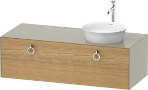 Duravit Waschtischunterschrank White Tulip in Weiß, wandmontiert, B/T/H: 130 x 55 x 40,8 cm - Bild 1