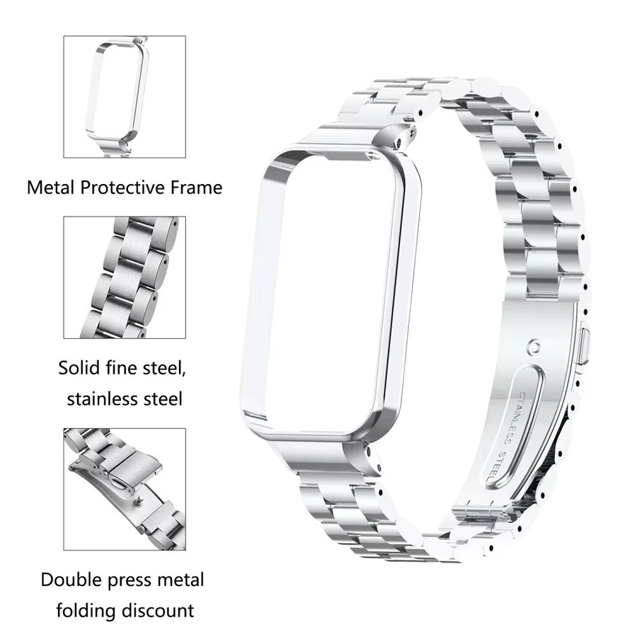 Uhrenarmband Edelstahl für Xiaomi Mi Band 9 - Bild 2