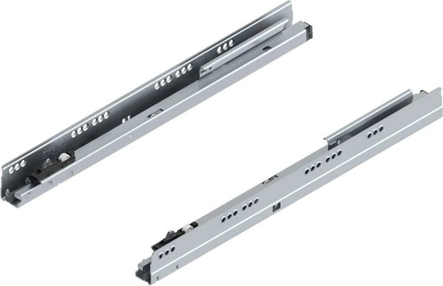 Blum Korpusschiene Tandembox Blumotion M mit Soft-Close, Nennlänge: 450 mm, Tragkraft: 30 kg, Farbe: Silber - Bild 1