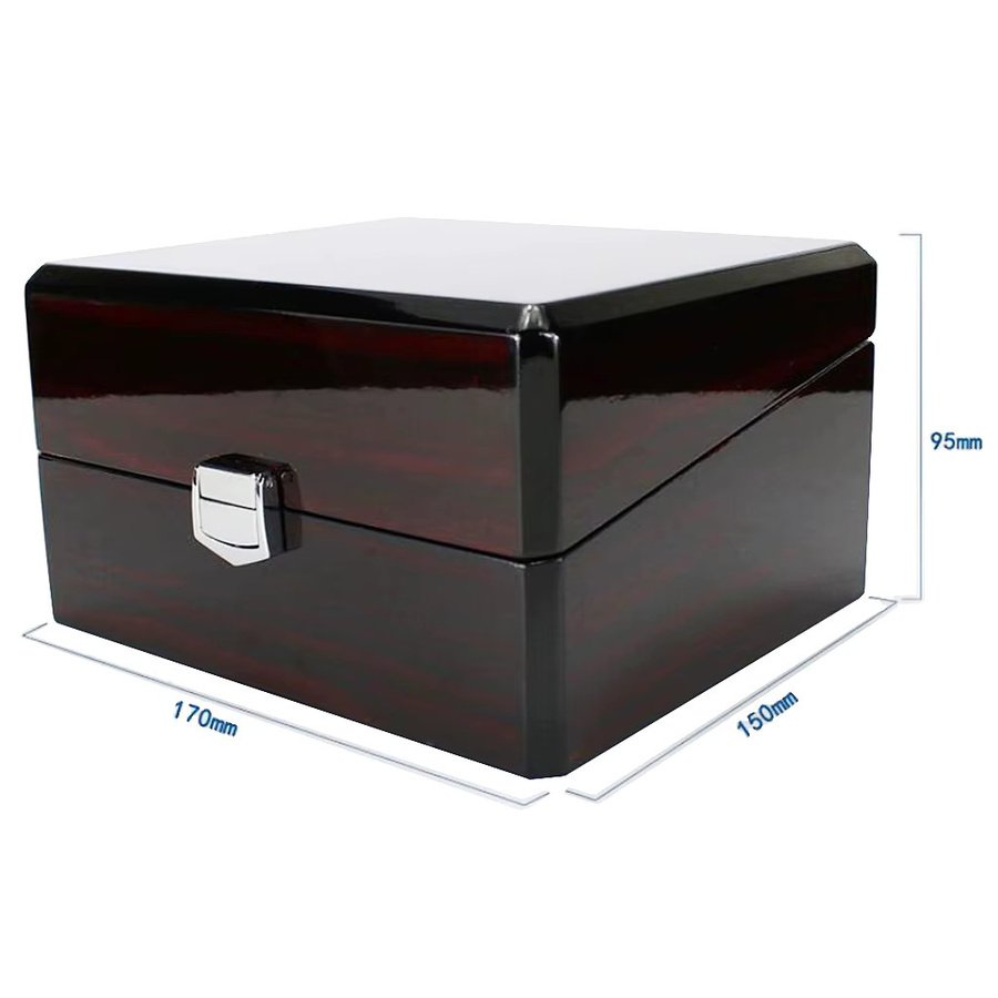 Phenovo Uhrenbox Holz, Schwarz, Single Slot, Unisex - Bild 3