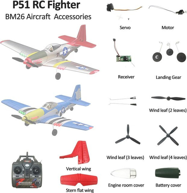JIKEFUN P51 RC Fighter, Zubehör - Bild 1