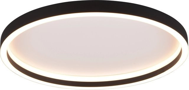 Reality LED Deckenleuchte Rotonda in Schwarz matt aus Metall, Durchmesser: 35 cm - Bild 1
