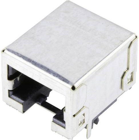Molex Cat 3 Mod Jack/Plug 956223981 Buchse Schwarz und Silber - Bild 1