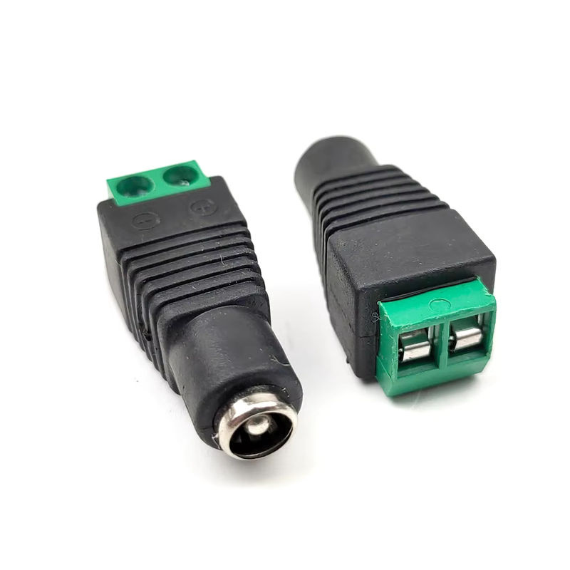 ZSDZFYLLK DC 12V Adapter Set mit männlichen und weiblichen Steckern 5,5x2,1mm und 5,5x2,5mm für LED und CCTV Kamera in Schwarz und Grün - Bild 3