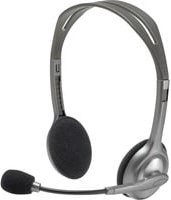 Logitech H110 Stereo On-Ear Headset mit Mikrofon-Rauschunterdrückung in Grau - Bild 1