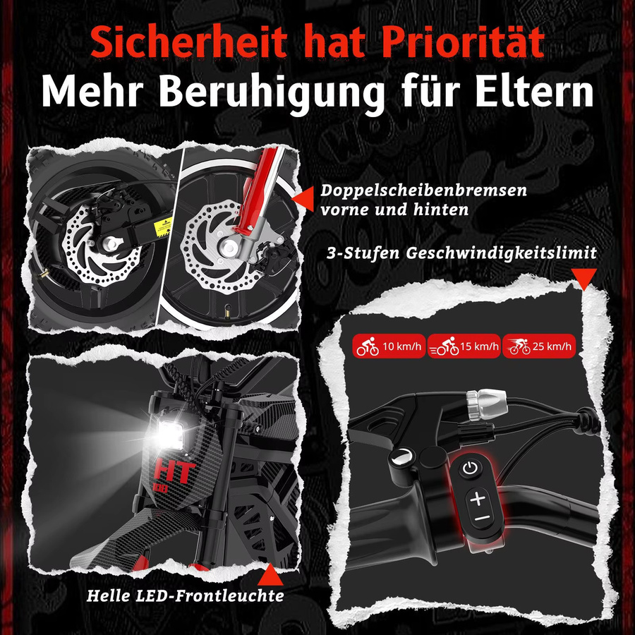 HITWAY Elektrisches Kindermotorrad HT100, ab 6 Jahren - Bild 4