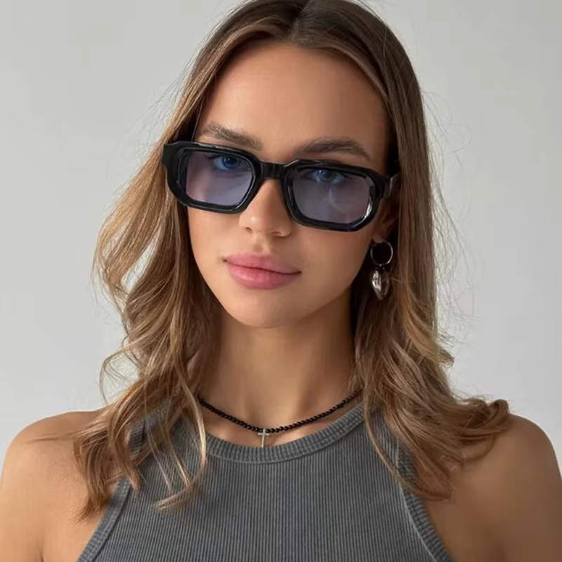 Sumory Sonnenbrille, Square, Vollrand, Kunststoff, Schwarz, Unisex - Bild 2