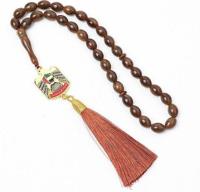 Tasbih Gebetsperlen, 33 Perlen, braun, Unisex - Bild 1