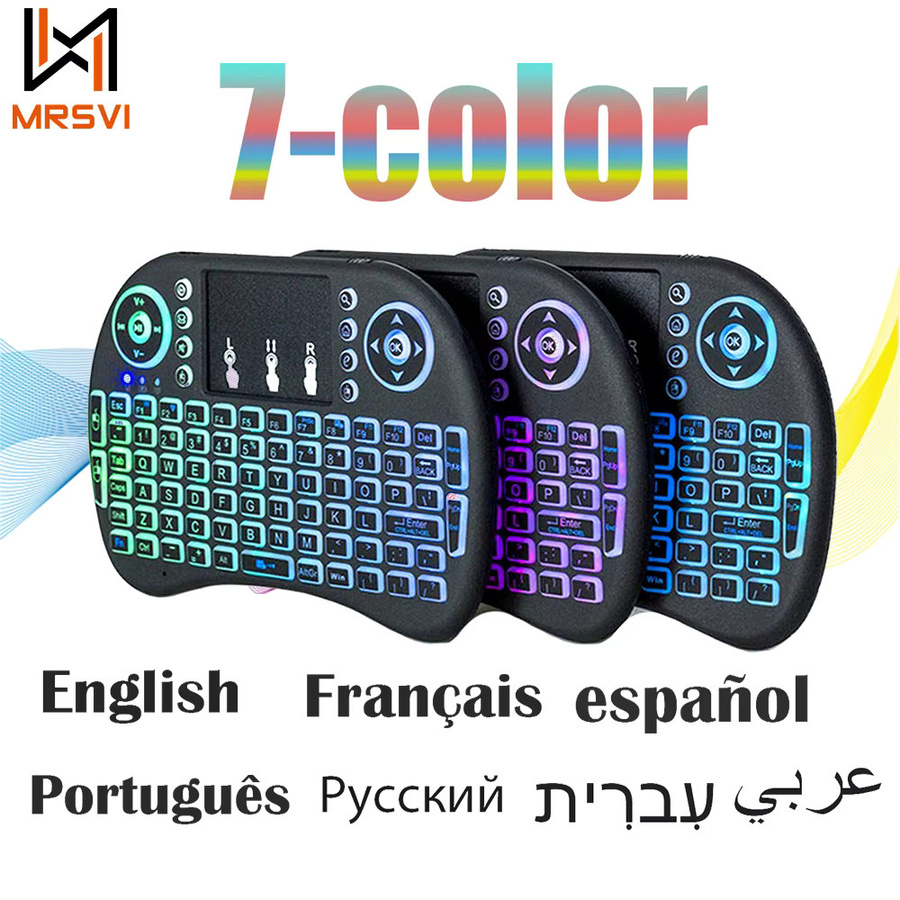 MRSVI Mini Kabellose Air Mouse mit Tastatur und Touchpad in Schwarz für Android und TV Box - Bild 2
