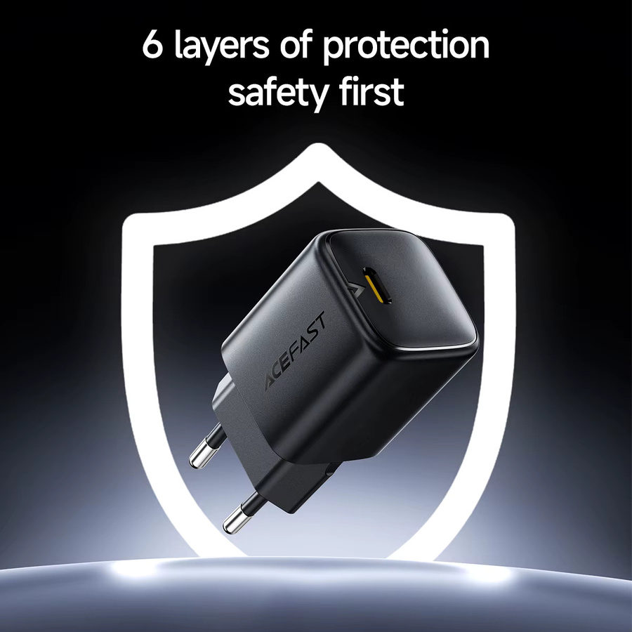 ACEFAST GaN PD67W USB-C Schnellladegerät in Schwarz für iPhone und Xiaomi - Bild 5