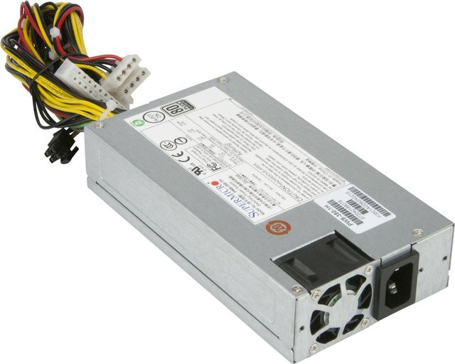 Supermicro PWS-350-1H Internes Netzteil 350 Watt 80 PLUS Platinum 1U in Silber/Grau - Bild 1