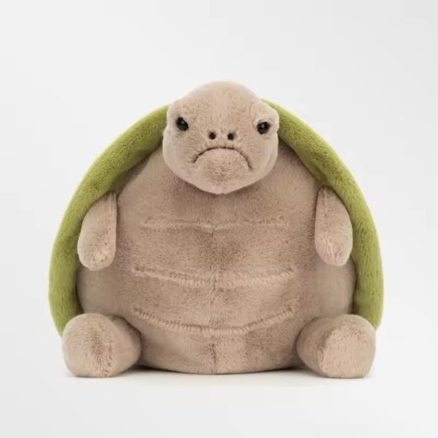 Toys-Glory Fourall Schildkröte Plüschtier, grün, 28cm - Bild 1
