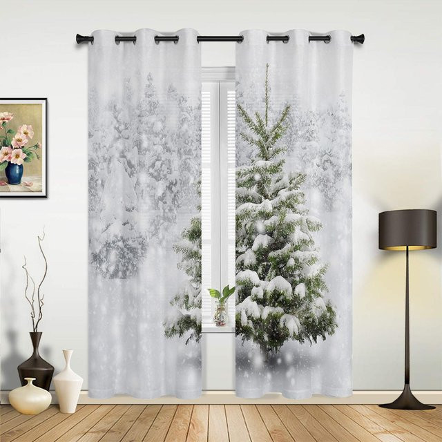 Weihnachts-Fensterdekoration mit Schneeflocken und Schneemann in Blau und Weiß, halbtransparent, B: 135 cm, H: 60 cm - Bild 1