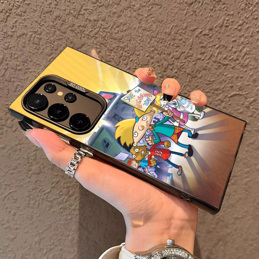 Hey Arnold! Silikon Handyhülle für Samsung Galaxy S25 Edge S24 S23 S22 S21 S20 Ultra in Bunt und Silber - Bild 3