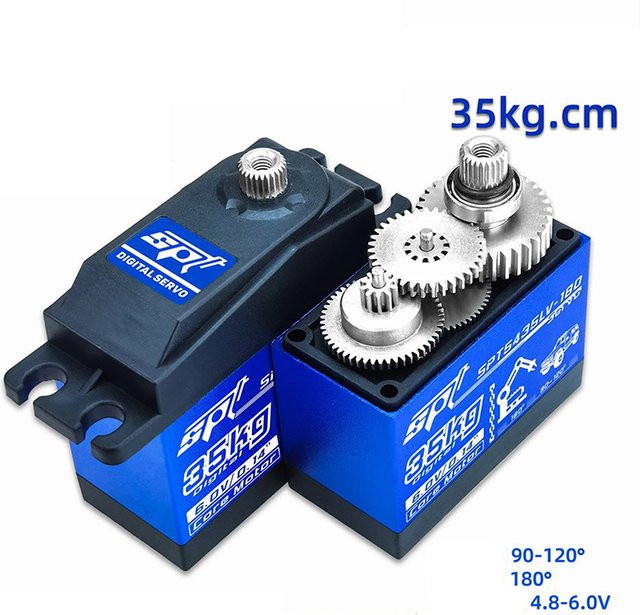 SPT Digitaler Servo-wasserdichter Motor, Metallgetriebe, Blau - Bild 1