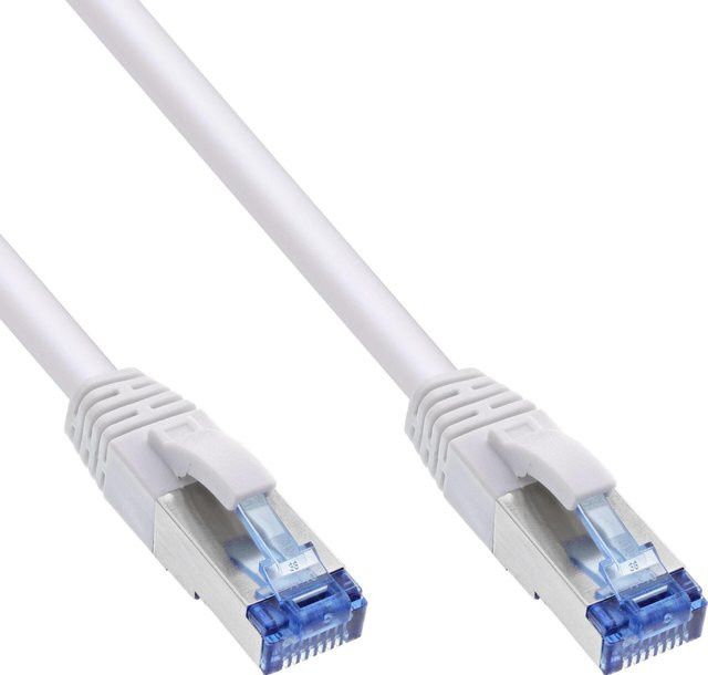 InLine 40er Bulk-Pack Patchkabel Cat.6A S/FTP Ethernet LAN Kupfer weiß 2m - Bild 1