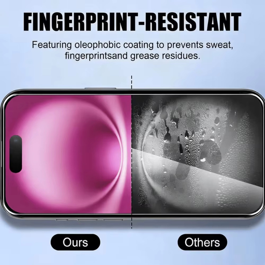 NNBILI 3er-Pack Blickschutz-Displayschutzfolien aus gehärtetem Glas für iPhone 13 14 15 16 17 Pro Max Serie - Bild 4