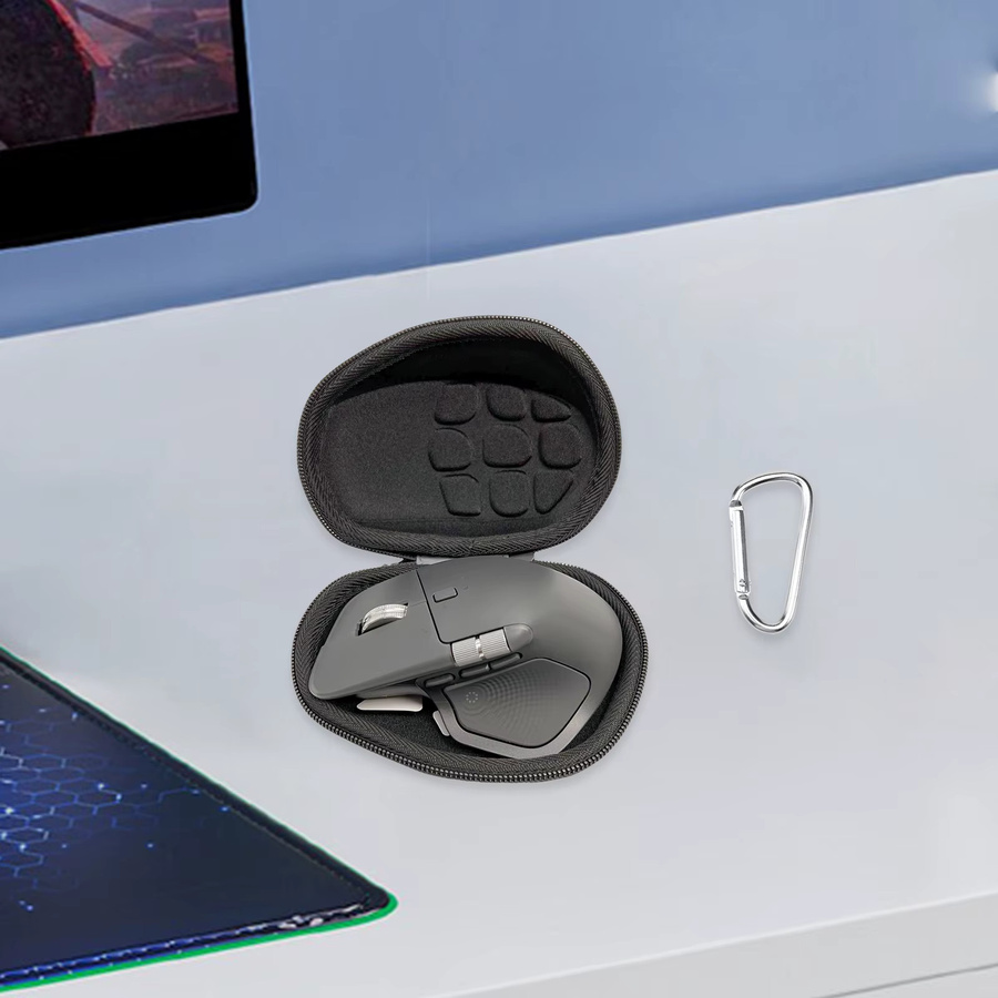 VODOOL Tragetasche für Logitech MX Master 3S/4 in Schwarz, stoßfeste Maustasche für Reisen und Pendler - Bild 3