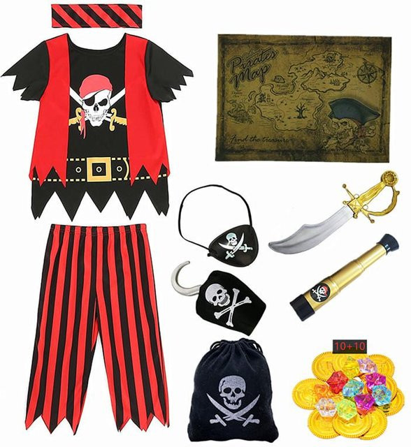 Piratenkostüm, Captain Jack, Schwarz, ab 9 Jahren - Bild 1