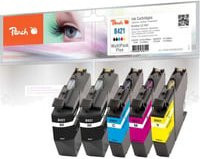 Brother Tinte Spar Pack Plus LC-421 Tintenpatronen Set in Schwarz, Cyan, Magenta, Gelb und Multicolor für Inkjet-Drucker - Bild 1