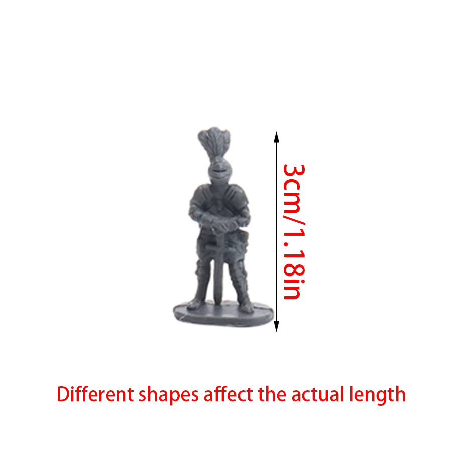 Mittelalterliche Europäische Soldatenmodelle, Ritter, Mini-Plastikfiguren, 28-100 Stück - Bild 2