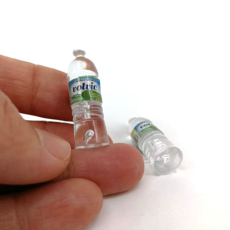 Boxi Mini Simulation Mineral Wasser Flasche, Zubehör, Harz, Kunststoff, transparent - Bild 2