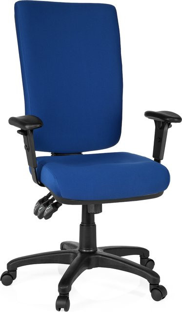 hjh OFFICE Profi Bürostuhl ZENIT HIGH aus Stoff mit Armlehnen und Höhenverstellung - Bild 1