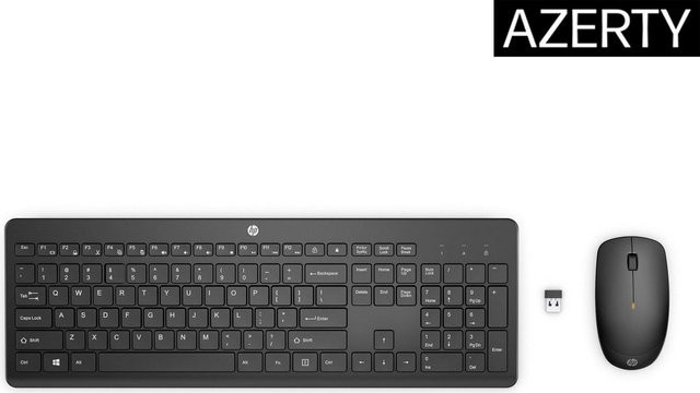 HP Wireless Tastatur und Maus Set in Schwarz mit Nordic Layout (18H24AA#ABN) - Bild 1